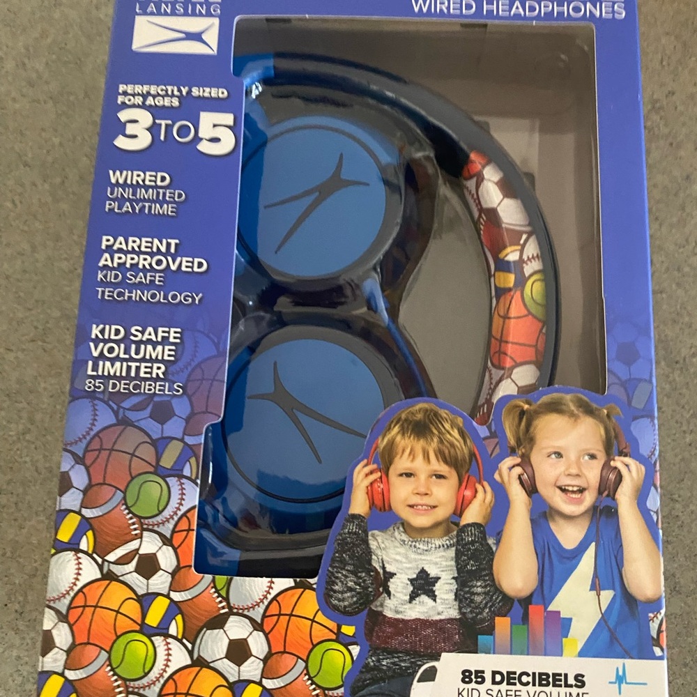 Altec Lansing Blue Wired Headphones for Kids